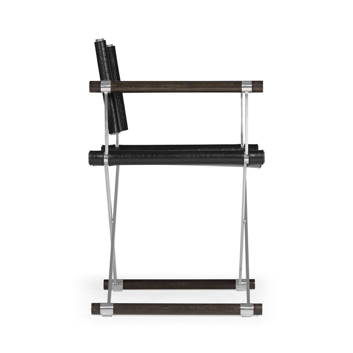 Campaign Style Charcoal Directors Chair