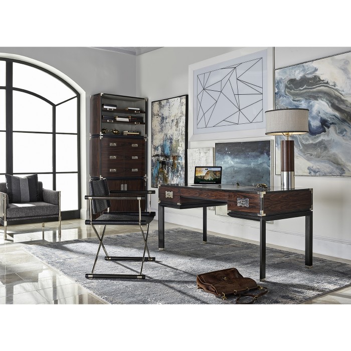 Campaign Style Charcoal Directors Chair