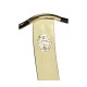 Fusion Black Gloss & Brass Dining Arm Chair