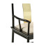 Fusion Black Gloss & Brass Dining Arm Chair