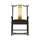 Fusion Black Gloss Dining Arm Chair