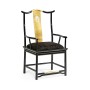Fusion Black Gloss Dining Arm Chair