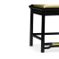 Fusion Black Gloss & Brass Dining Side Chair