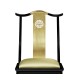 Fusion Black Gloss & Brass Dining Side Chair