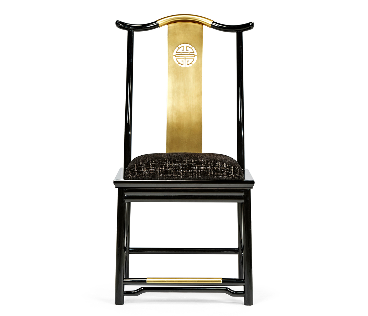 Fusion Black Gloss Dining Side Chair