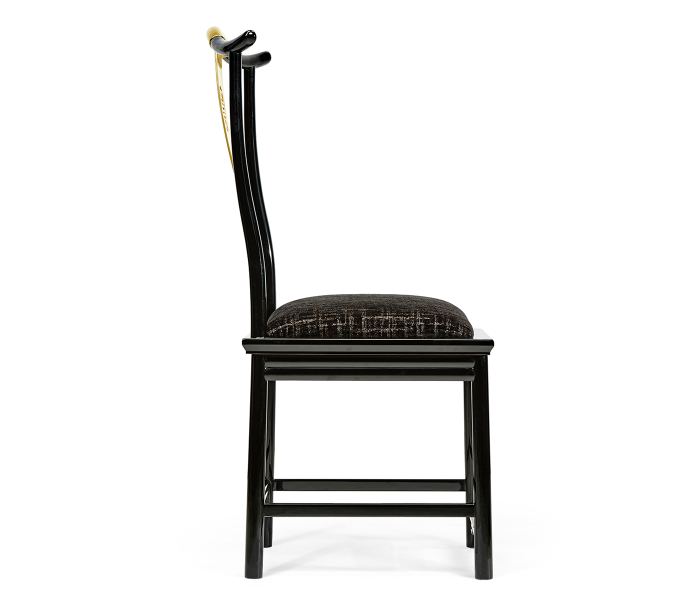 Fusion Black Gloss Dining Side Chair