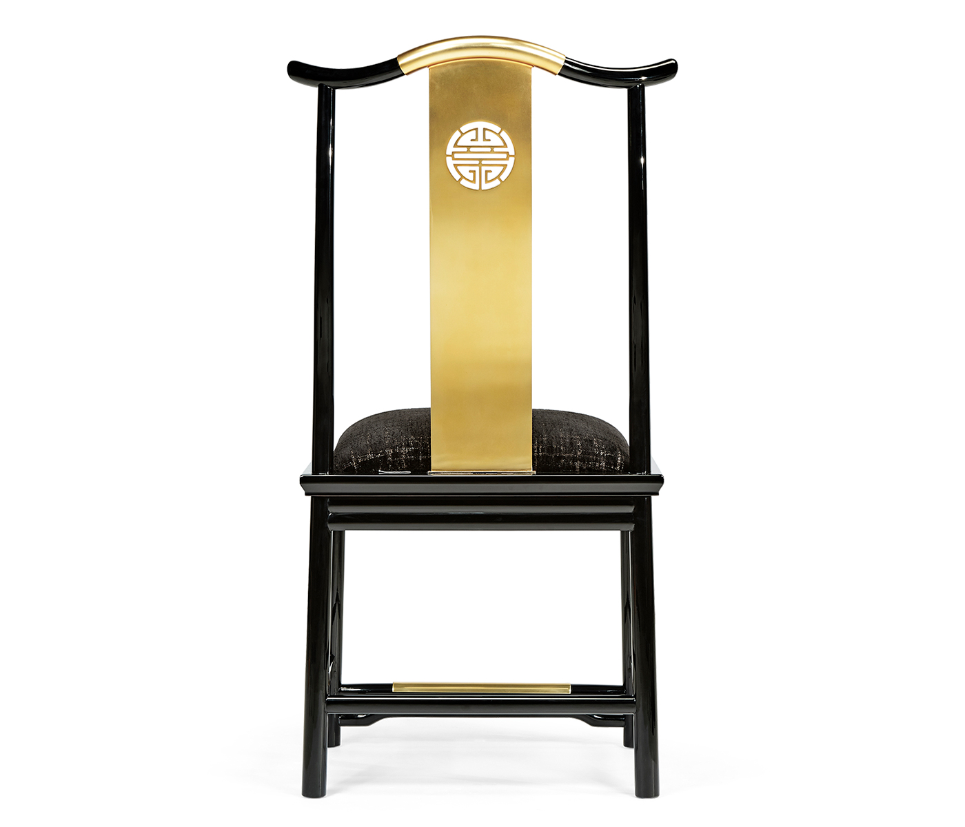 Fusion Black Gloss Dining Side Chair