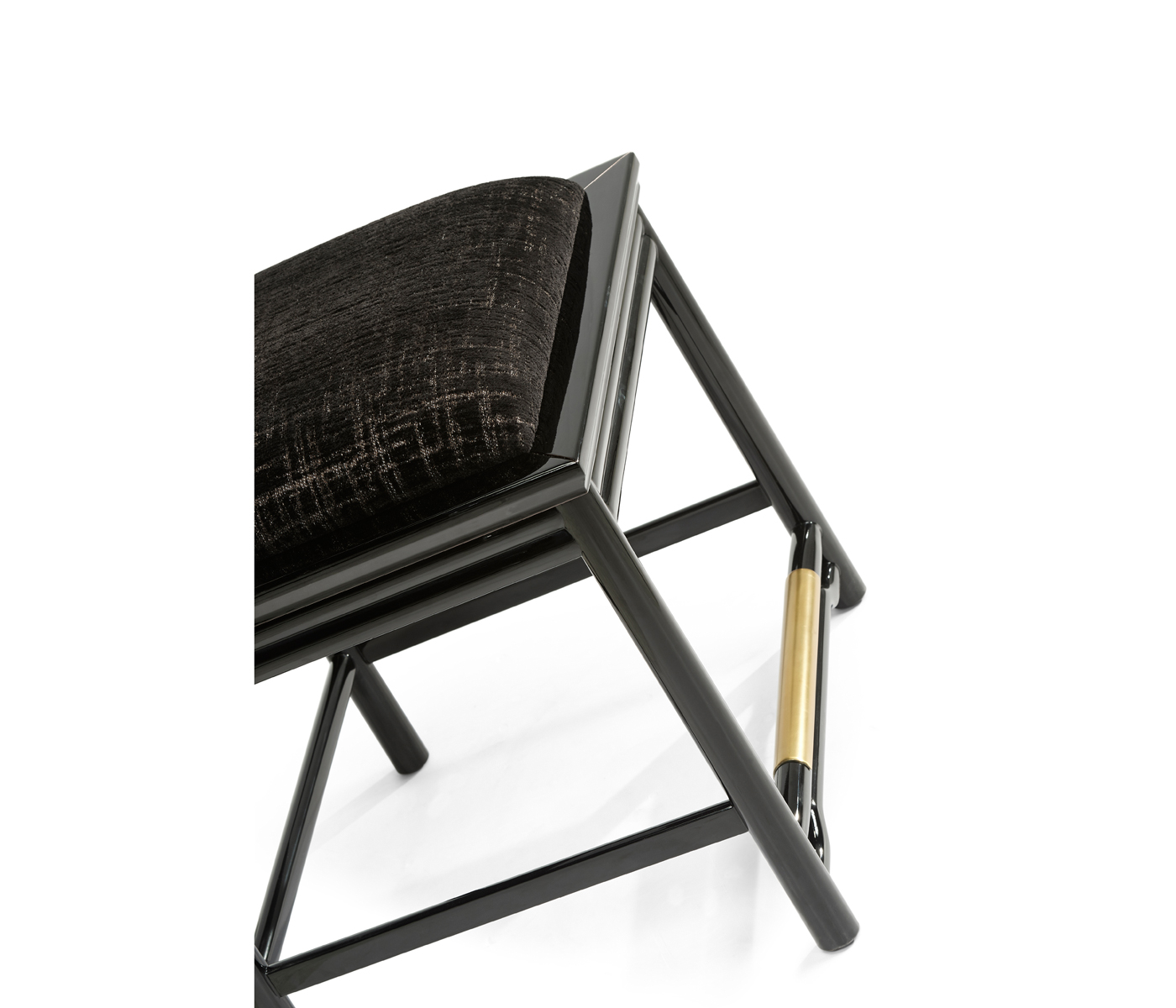 Fusion Black Gloss Dining Side Chair