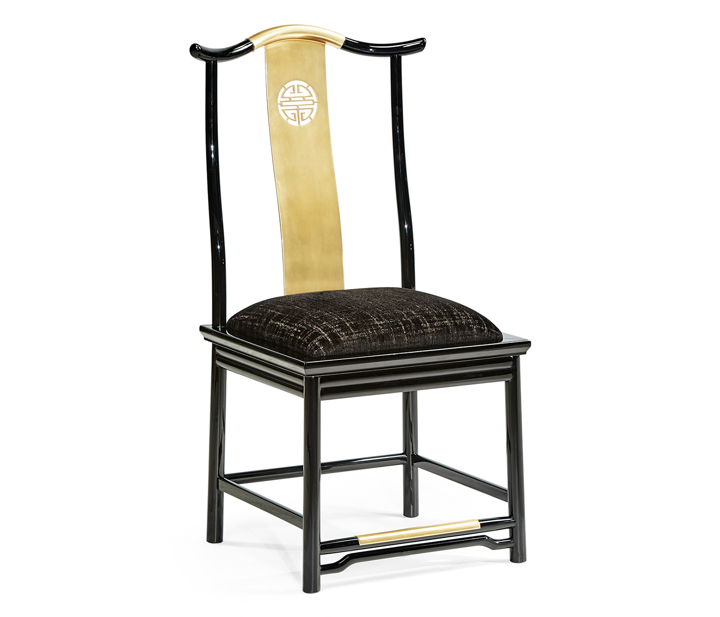 Fusion Black Gloss Dining Side Chair