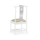 Fusion White Gloss & Stainless Steel Dining Side Chair