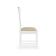 Fusion White Gloss & Stainless Steel Dining Side Chair