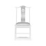 Fusion White Gloss & Stainless Steel Dining Side Chair