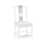 Fusion White Gloss & Stainless Steel Dining Side Chair