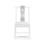 Fusion White Gloss & Stainless Steel Dining Side Chair