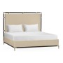 Campaign Style Ebonised Oak UK King Bed