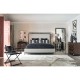 Campaign Style Ebonised Oak UK King Bed