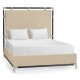 Campaign Style Ebonised Oak UK Queen Bed