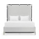 Campaign Style Ebonised Oak UK Queen Bed
