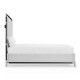 Campaign Style Ebonised Oak UK Queen Bed
