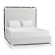 Campaign Style Ebonised Oak UK Queen Bed