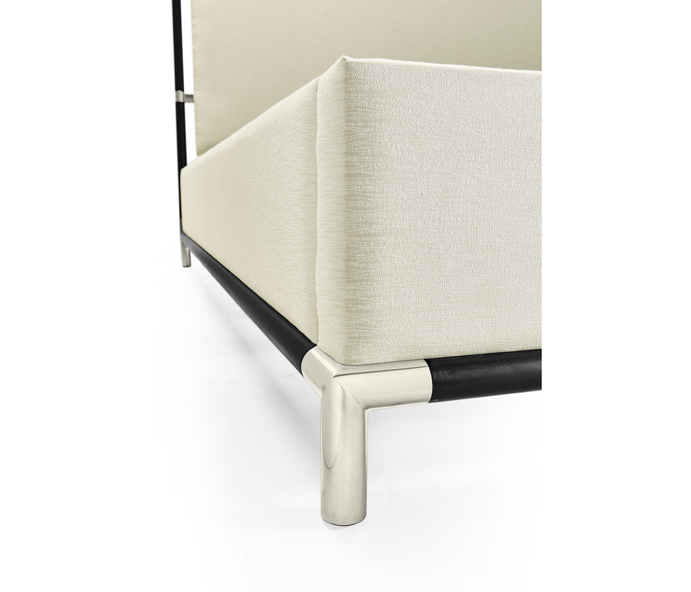 Campaign Style Ebonised Oak US King Bed