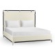 Campaign Style Ebonised Oak US King Bed