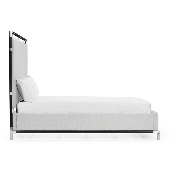 Campaign Style Ebonised Oak US King Bed
