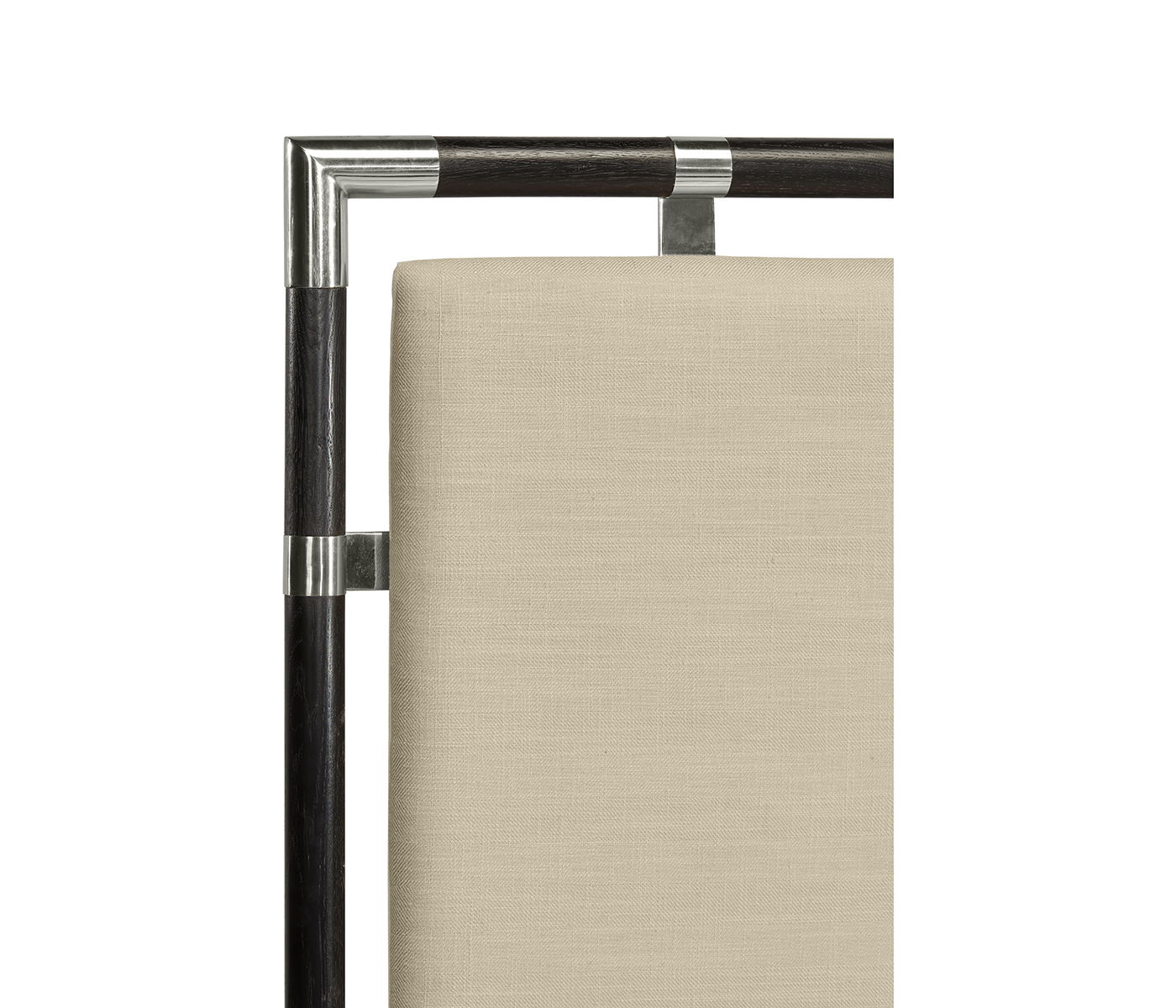 Campaign Style Ebonised Oak US Queen Bed