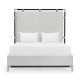 Campaign Style Ebonised Oak US Queen Bed