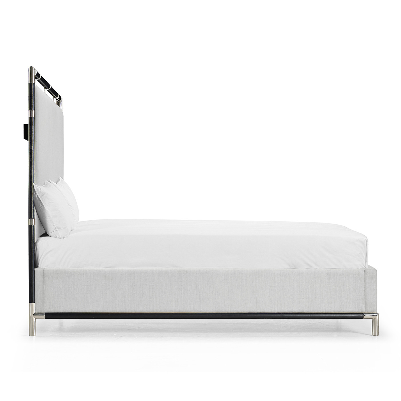 Campaign Style Ebonised Oak US Queen Bed