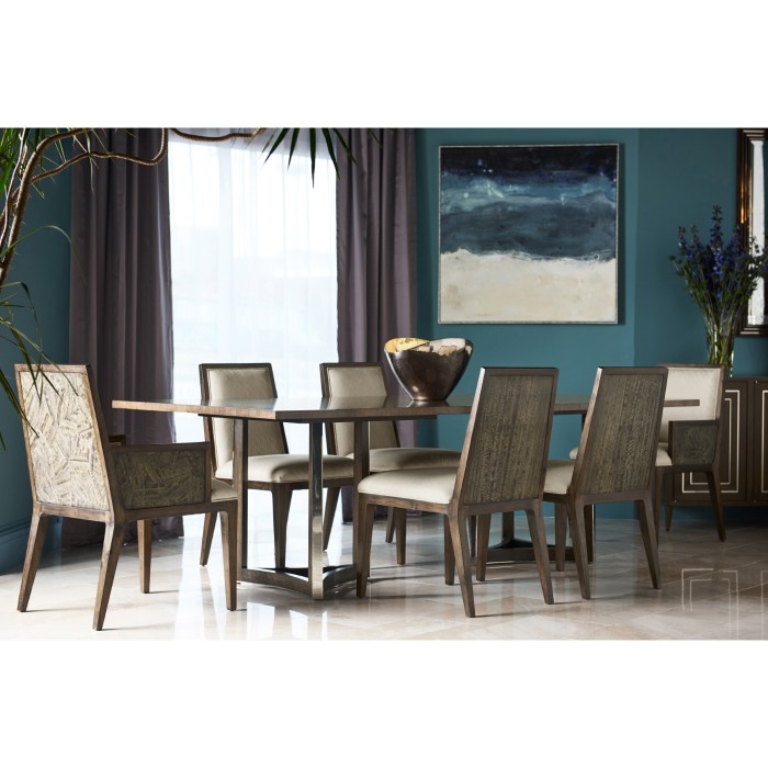 Gatsby Contemporary Grey Dining Table 84