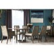 Gatsby Contemporary Grey Dining Table 96