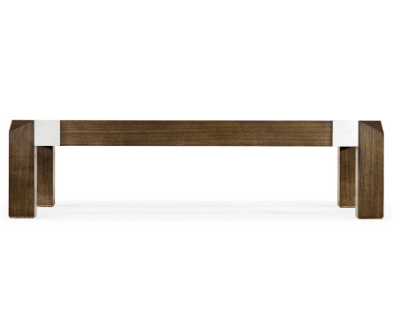 Bevelled Dark Grey Walnut Coffee Table