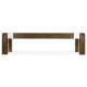 Bevelled Dark Grey Walnut Coffee Table