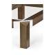 Bevelled Dark Grey Walnut Coffee Table