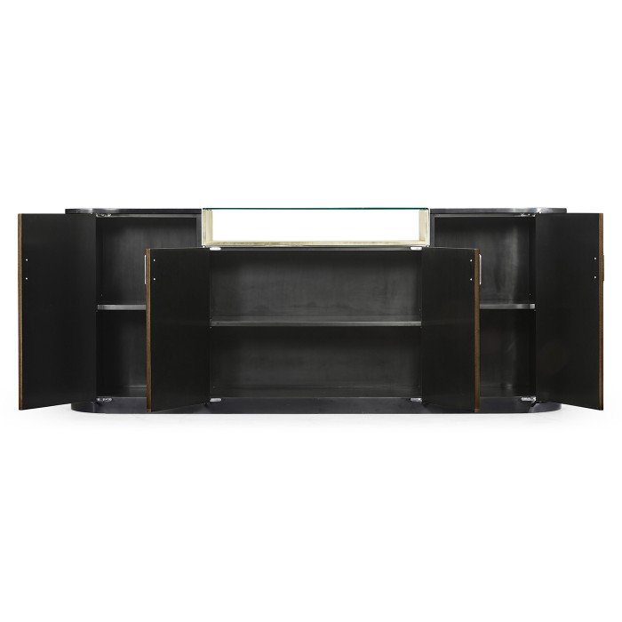 Dark Grey Walnut Sideboard
