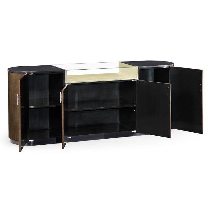 Dark Grey Walnut Sideboard