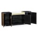 Dark Grey Walnut Sideboard