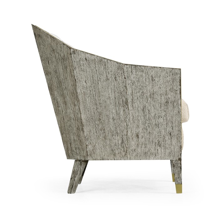 Geometric Dark Oak Chair
