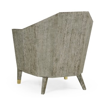 Geometric Dark Oak Chair