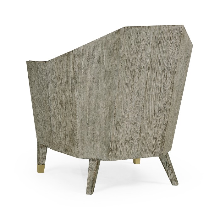 Geometric Dark Oak Chair