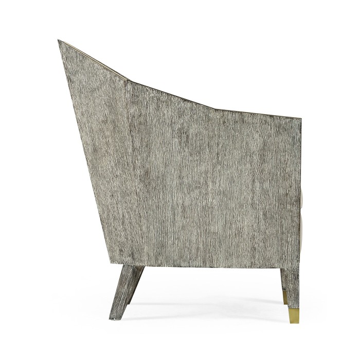 Geometric Dark Oak Chair