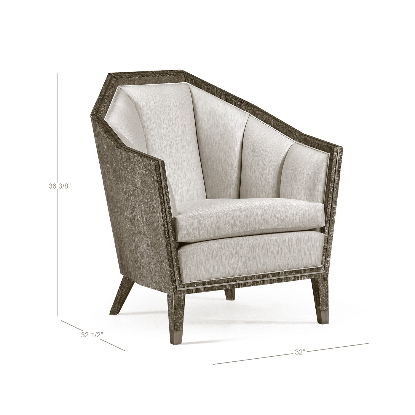 Geometric Dark Oak Chair