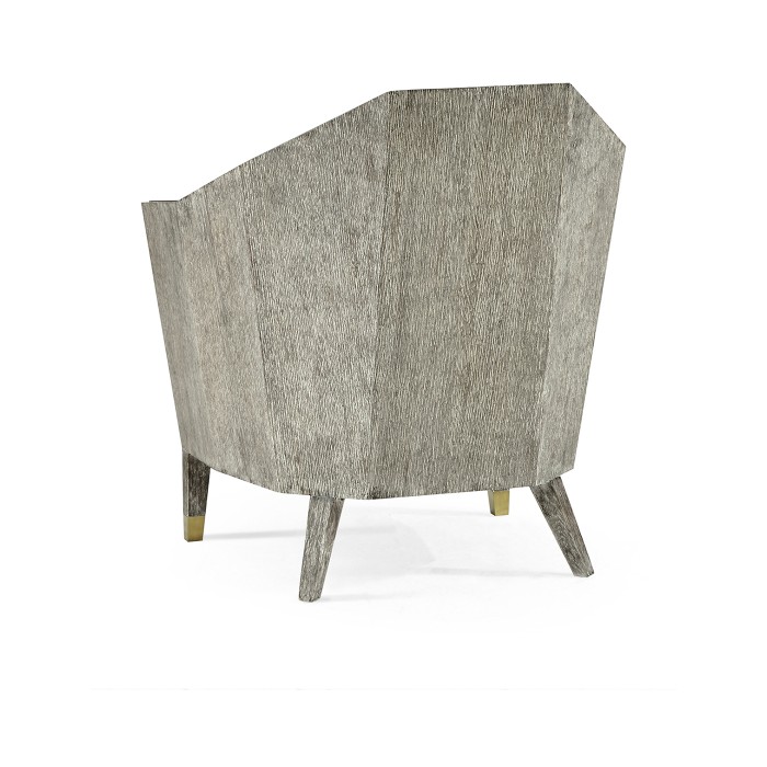 Geometric Dark Oak Chair