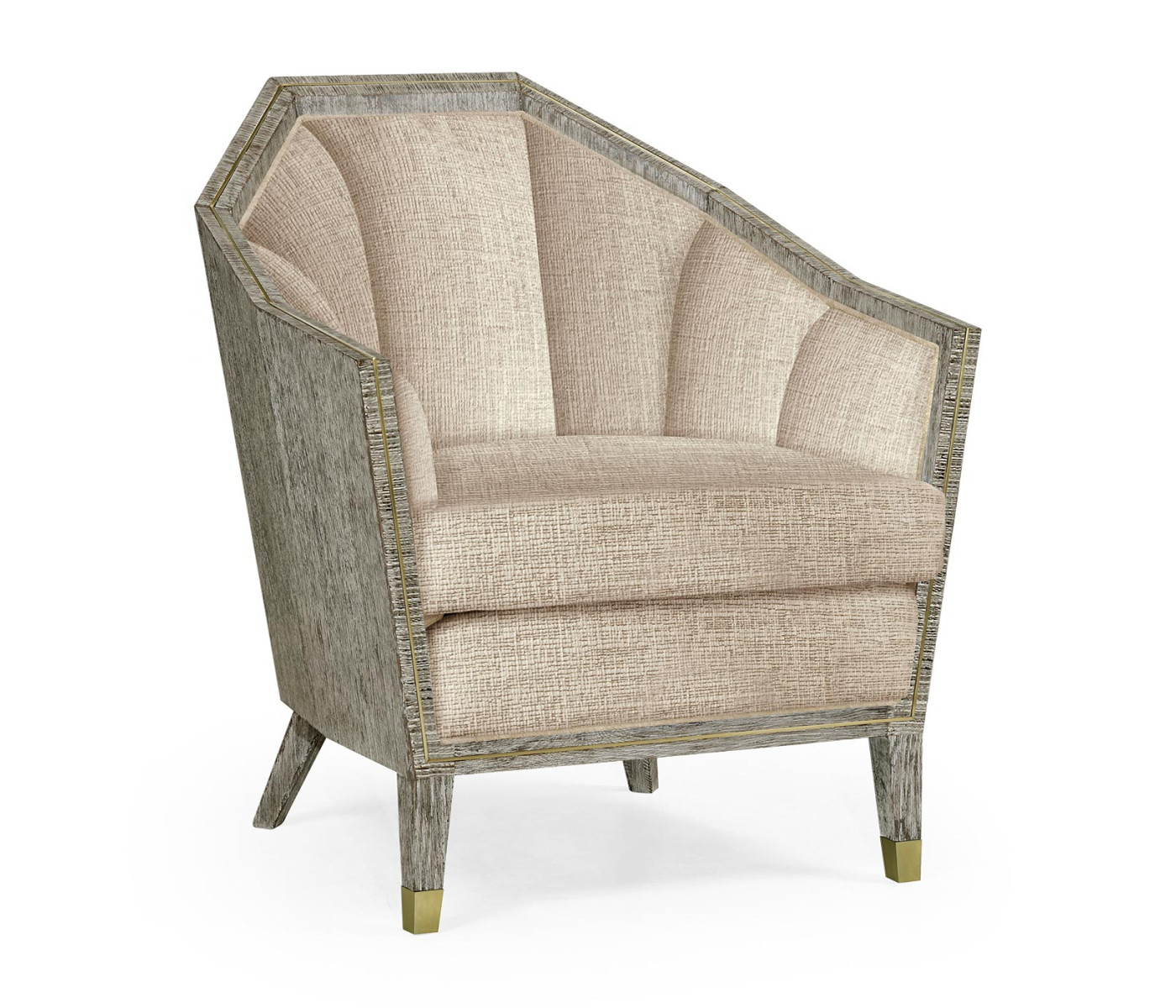 Geometric Dark Oak Chair