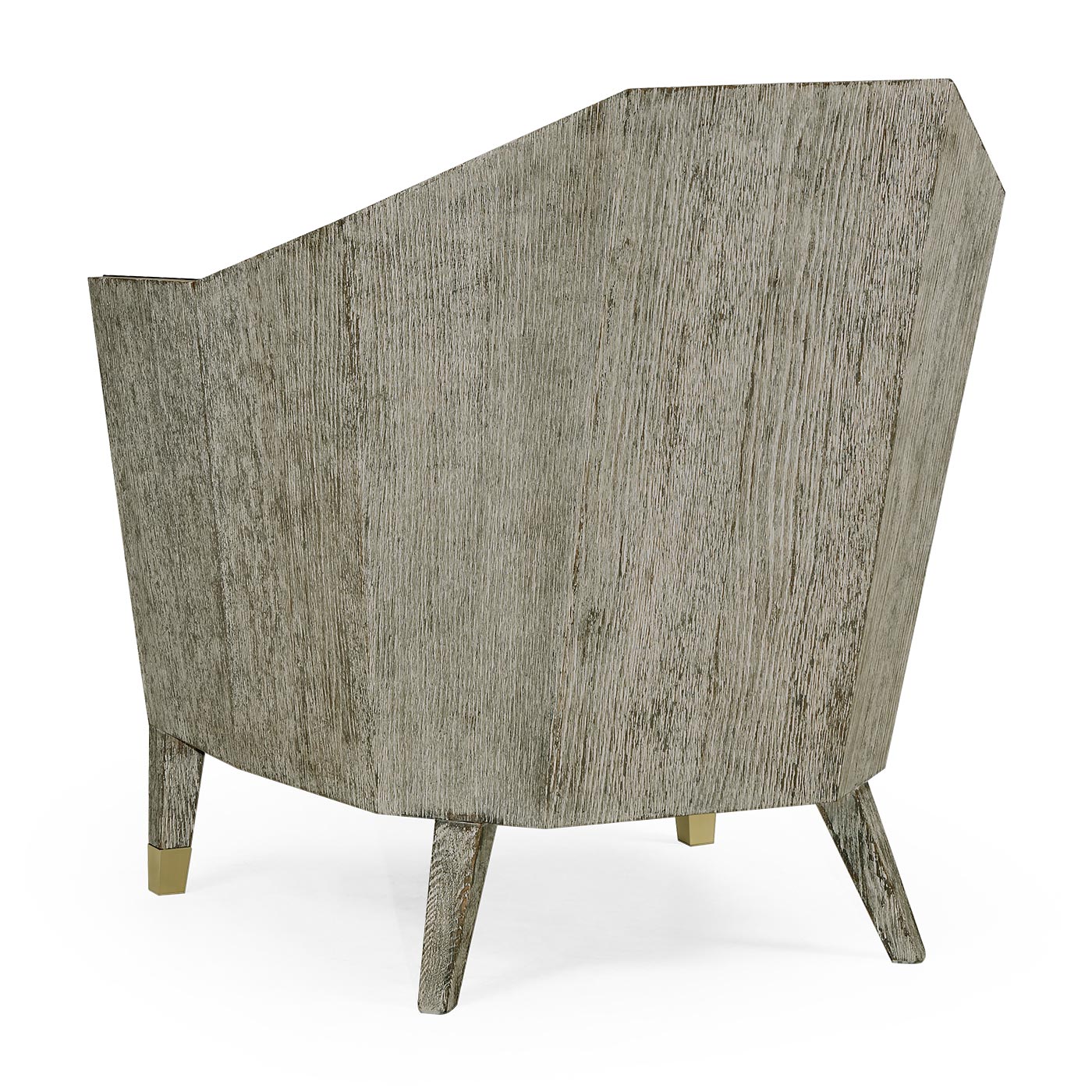 Geometric Dark Oak Chair