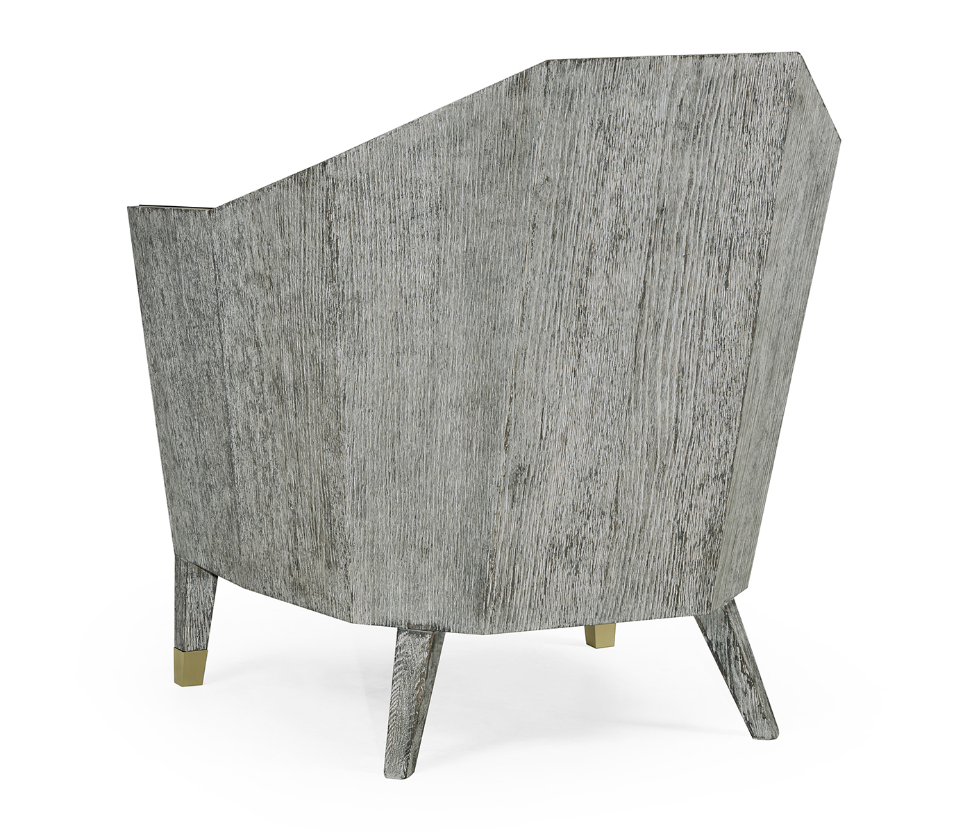 Geometric Dark Oak Chair