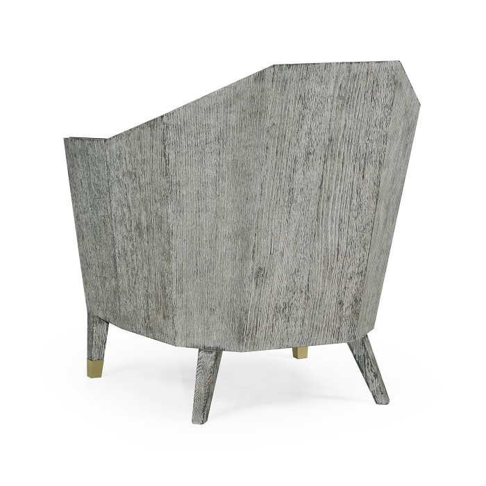 Geometric Dark Oak Chair
