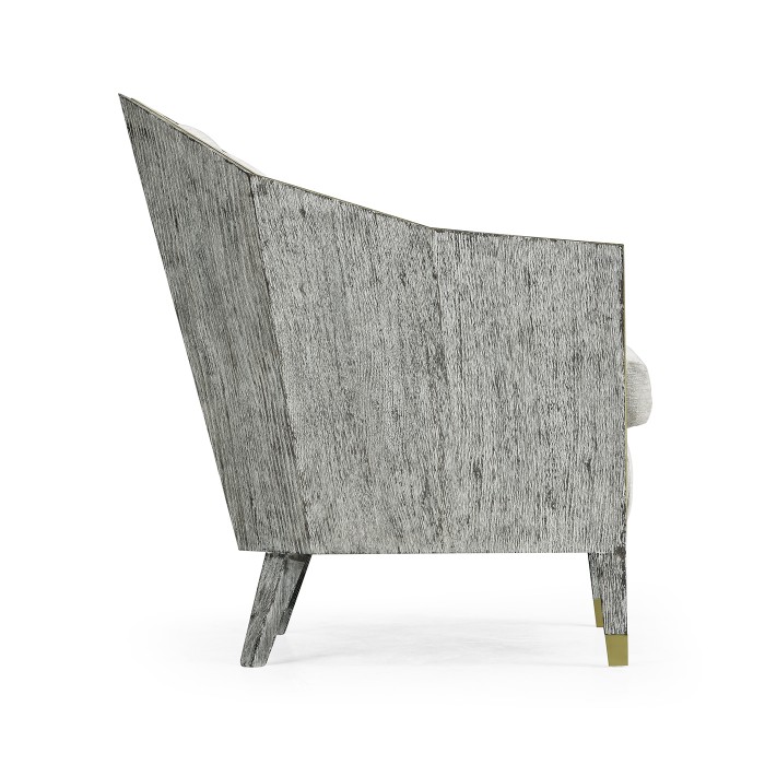 Geometric Dark Oak Chair