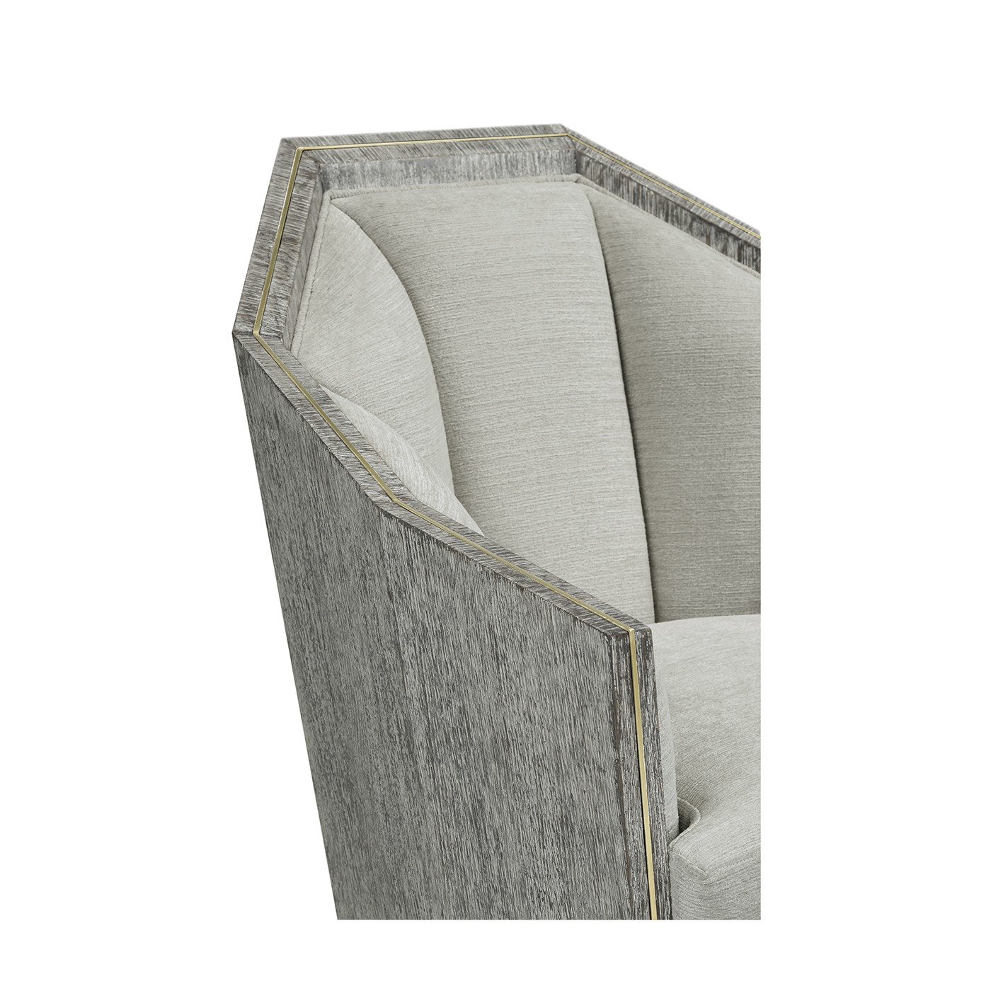 Geometric Dark Oak Chair